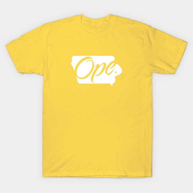 Iowa - Ope T-Shirt by geekywhiteguy